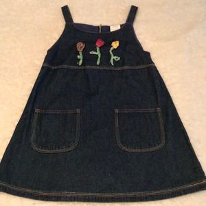 Girls size 6 denim jumper